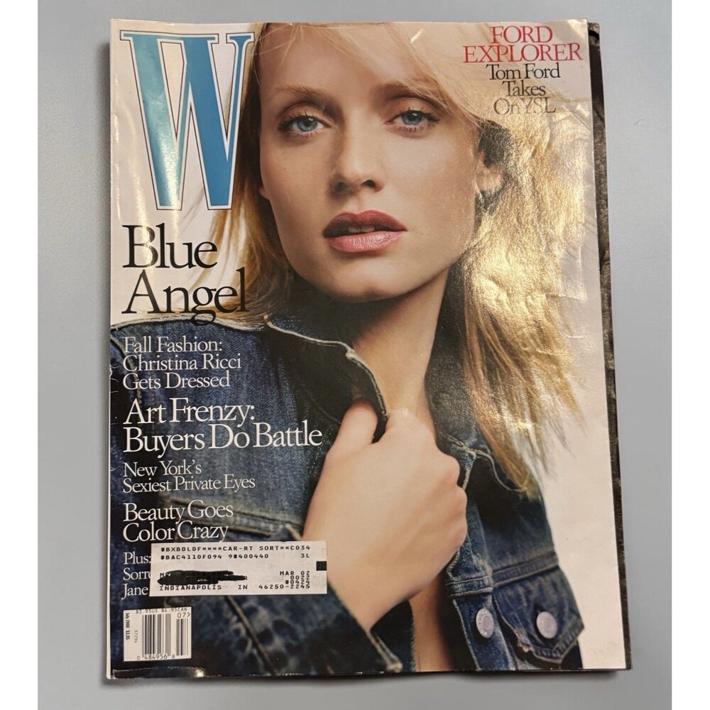 W MAGAZINE July 2000 Christina Ricci Tom Ford YSL GREAT FASHION Christina world